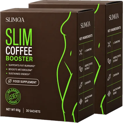 Slimqa Slim Coffee Booster – שתי קופסאות, אספקה ל-60 יום