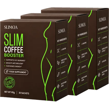 Slimqa Slim Coffee Booster – שלוש קופסאות, אספקה ל-90 יום